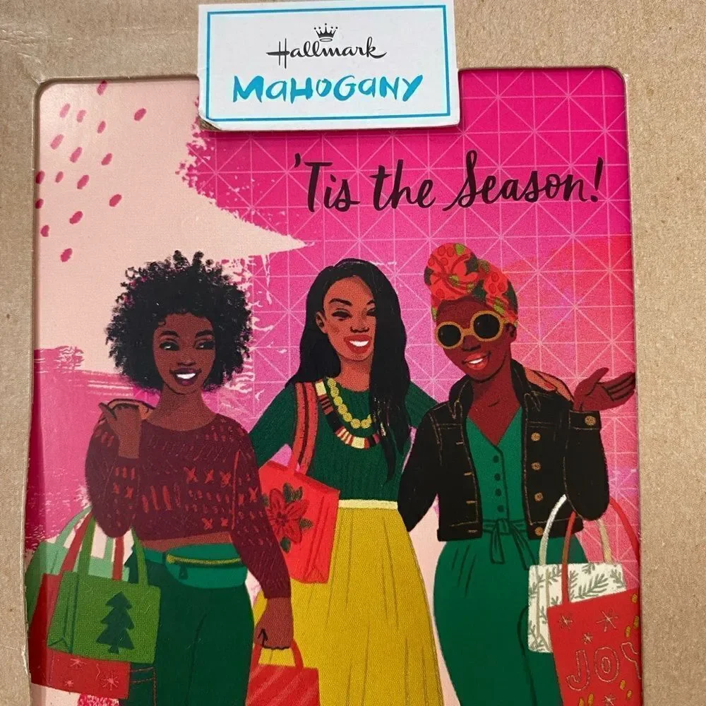 Hallmark Mahogany Cards “Tis the Season” Christmas Girlfriends Friends Holiday